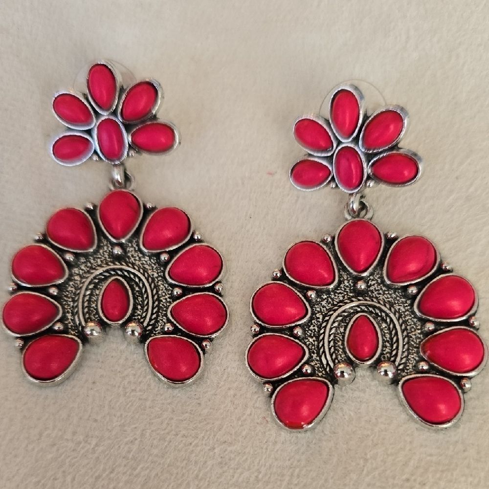 Pink Stud Earrings